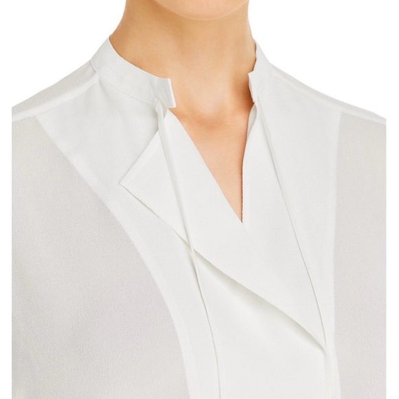Vince Tie Neck Sleeveless 100% Silk Blouse in Off-White | XL | NWT - Picture 16 of 16